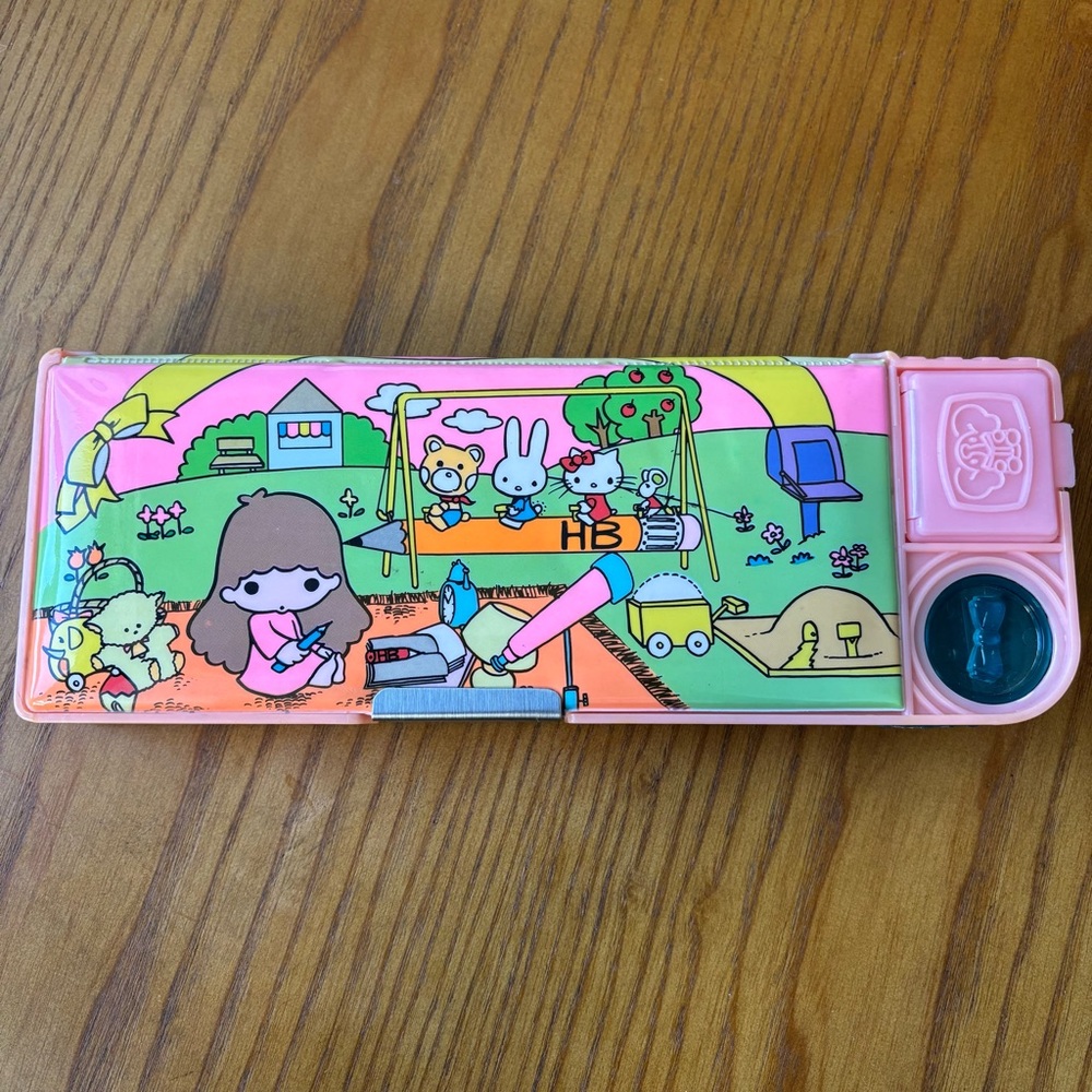 1988 Sanrio Clone Magnetic Pencil Case Korea Little Twin Stars Kiki Lala